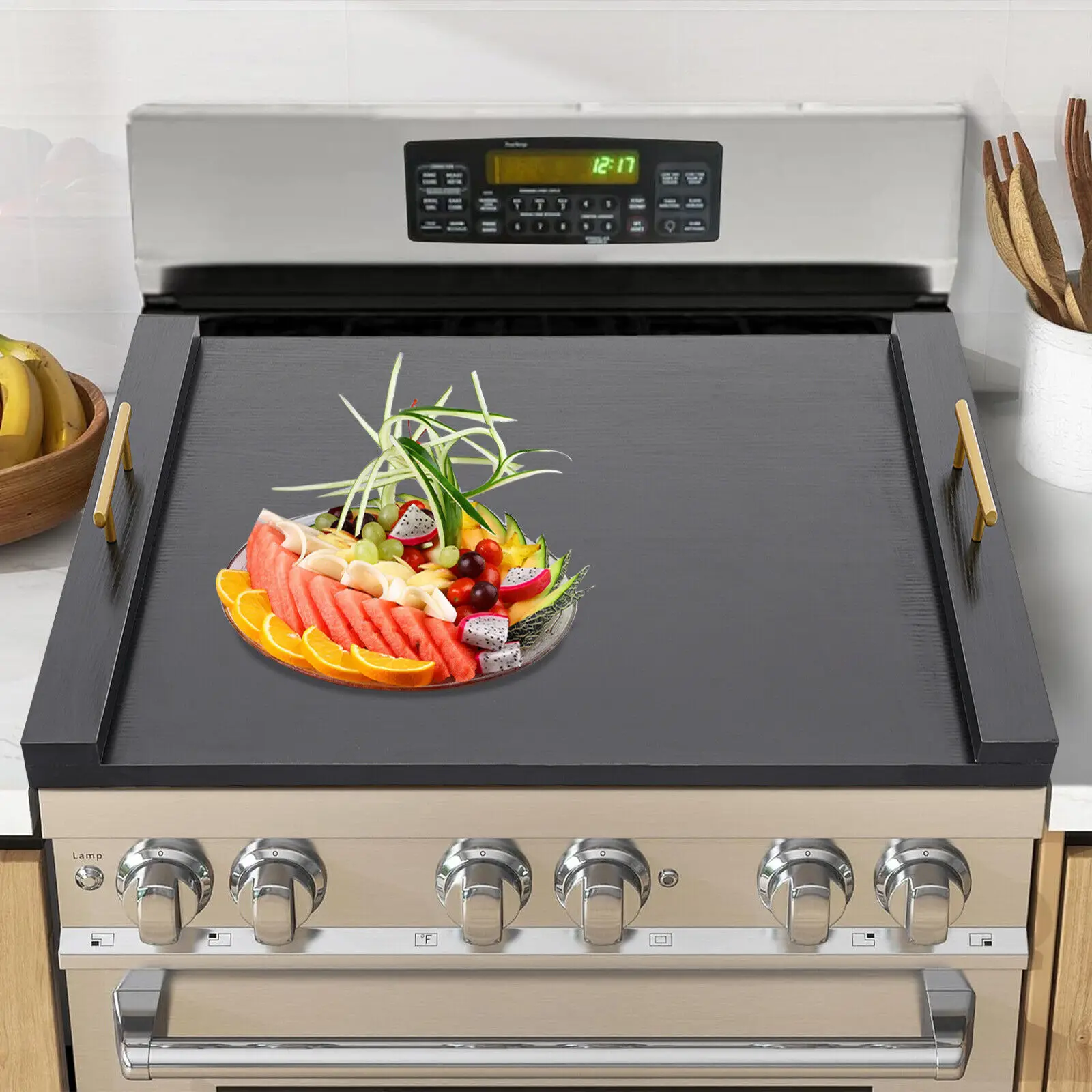 

76*55*6 cm Stove Top Cover: Noodle Board with Screwdriver, Multi-Use Stovetop Plate for Kitchen