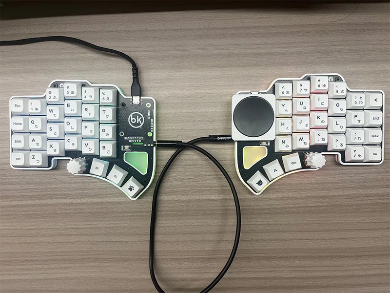 Dilemma Max Split Keyboard Wired RGB Support QMK VIAL Choc V1/V2 PLA Case Custom Split Keyboards with Knob Touch Panel PC Gamer