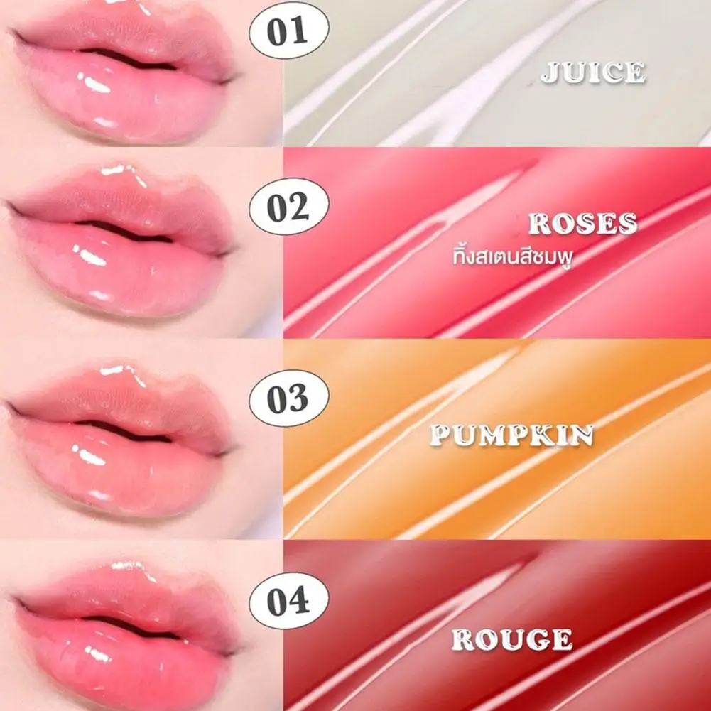 8 Colors Color Changing Essence Lip Gloss Moisturizing Long-lasting Makeup And Gloss Lip Shiny Lip Repair Non-fading Care Z3Y0