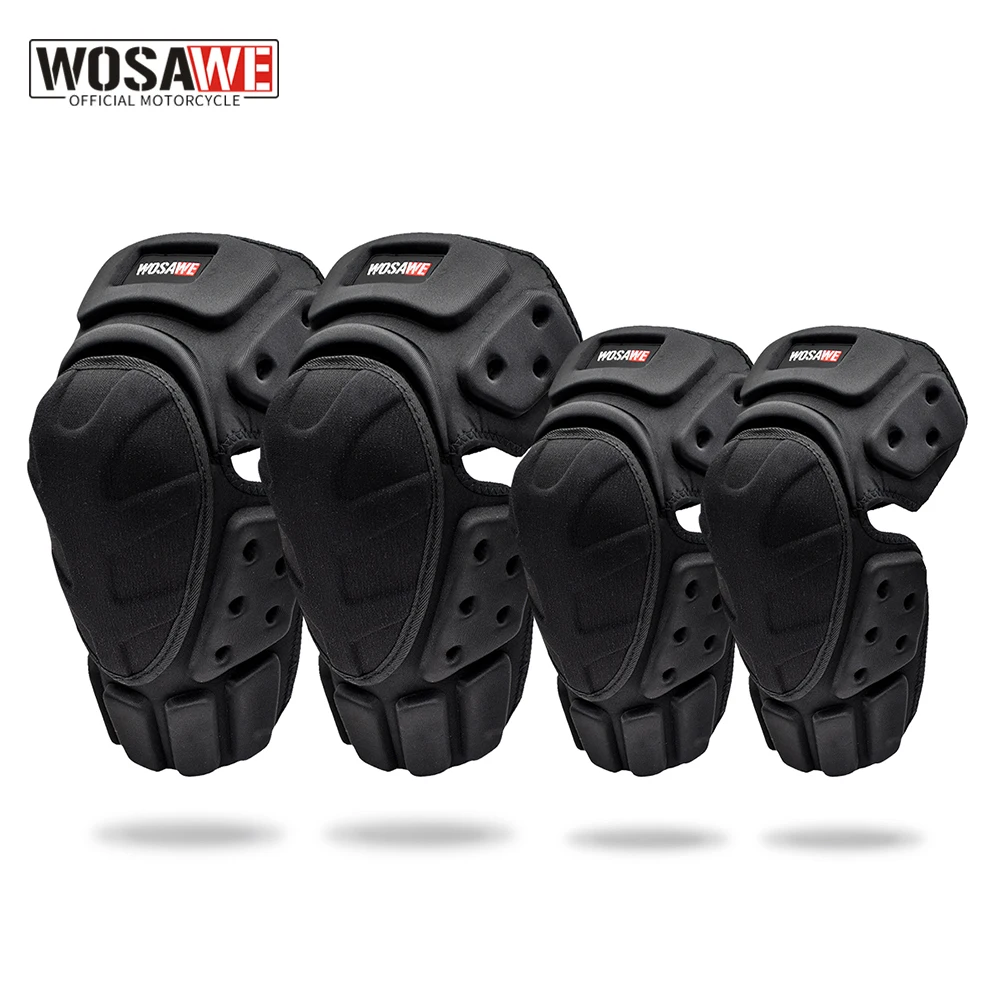 WOSAWE Cycling Elbow Protector Knee Pads EVA Protective Gear for Motorbike Skiing Skating Skateboard Ridng Racing Safety Guards