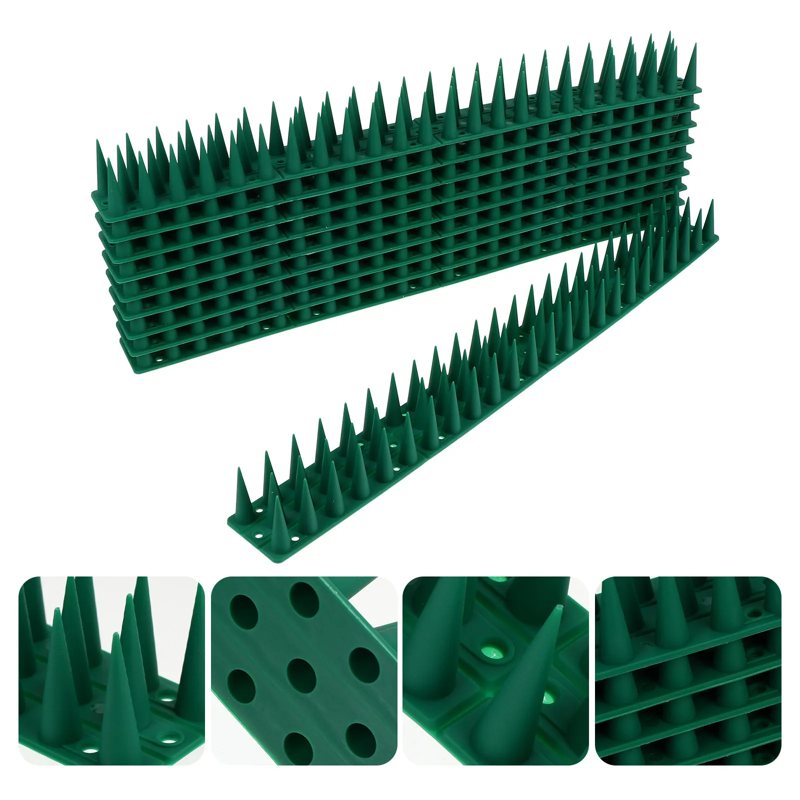 

10Sets Anti Bird Spike Plastic Pigeon Prevention Strips Outdoor Weatherproof Fence Barrier Pest Spike