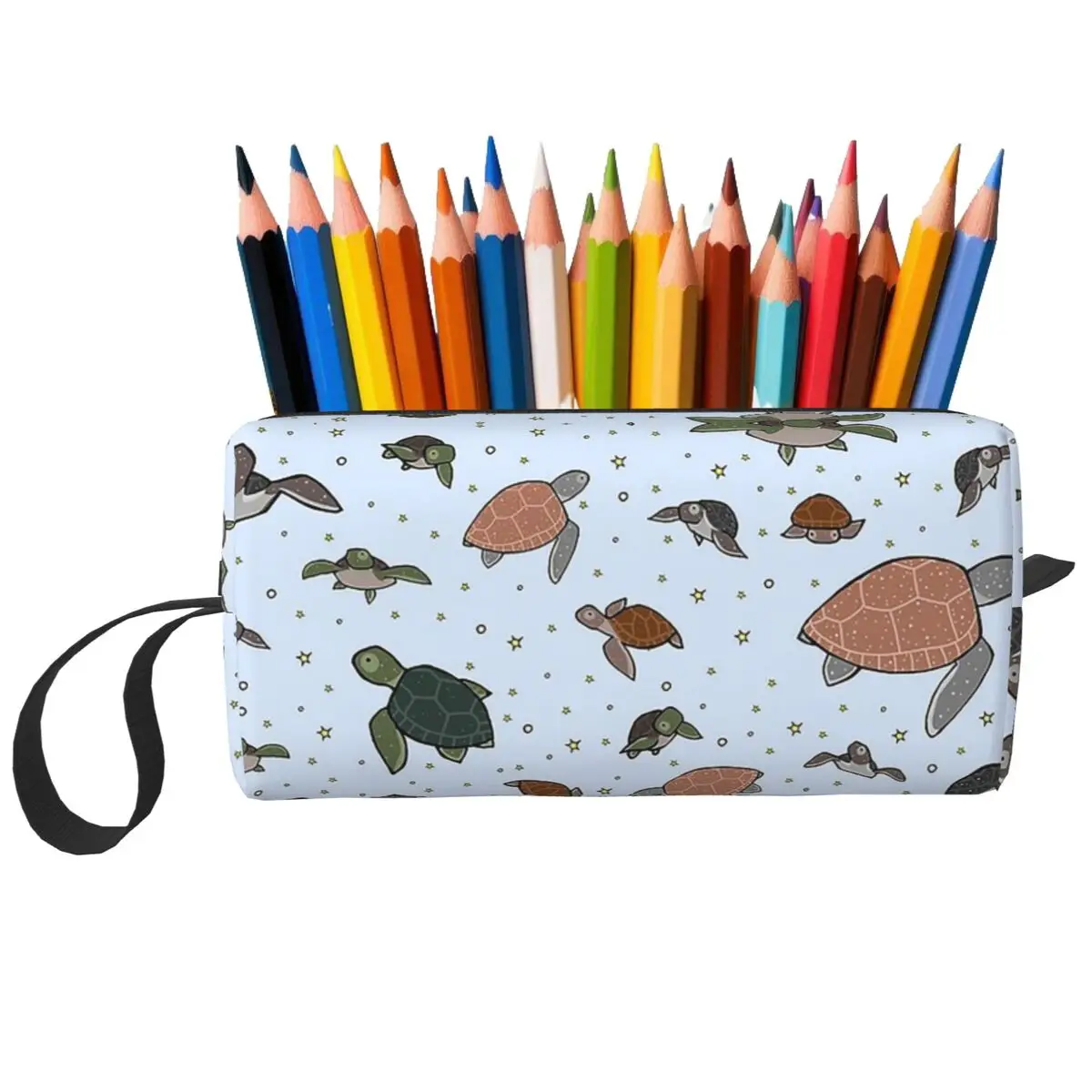 

Sea Turtles Pencil Case for Students Gifts Pen Box Pencil Bag Stationery Supplies Travel Women Cosmetic Bag Organizer Pouch