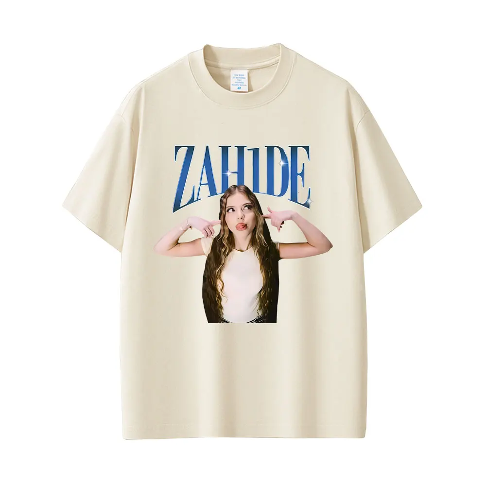 

Singer Zahide Graphic Print T Shirts Men Women Fashion Casual Cotton Short Sleeve T-shirts Summer Y2k Merch Tee Shirt Streetwear
