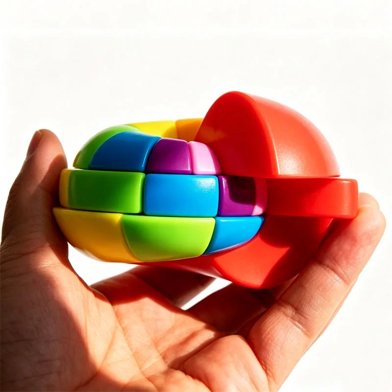 Rainbow Twist Puzzle Cube Speedcube Brain Teaser Educational Toys Creative Unique Gifts For Kids Adults Cubo Magico кубик рубик