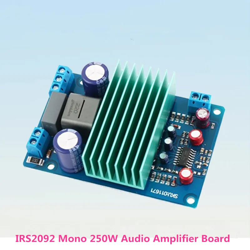 

New HIFI Fever Dual DC42-58V IRS2092 Mono 250W Class D Digital Audio Amplifier Board