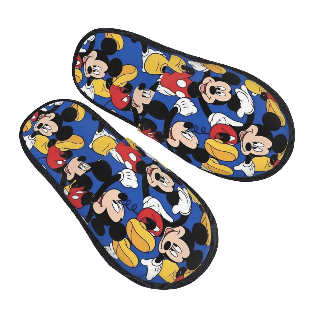 

Custom Print Women Mickey Mouse House Slippers Cozy Warm Cute Cartoons Memory Foam Fluffy Slipper Indoor Outdoor Shoes