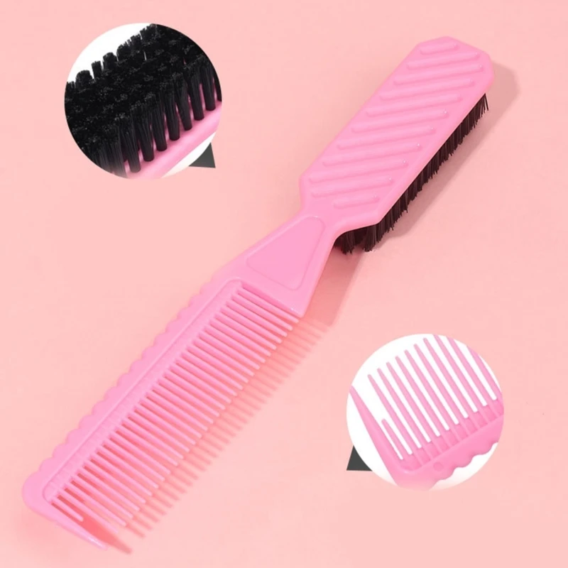 2 in 1Nylon Bristle Hair Cleaning Brush Neck Duster Broken Remove Comb for Effortless Hairdressing Styling Frizz Dropshipping