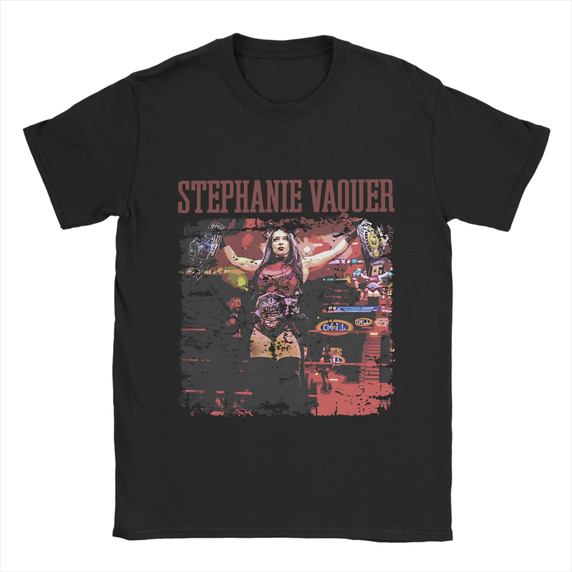 

Stephanie Vaquer борьба борьба модные футболки для мужчин женщин футболка из чистого хлопка одежда