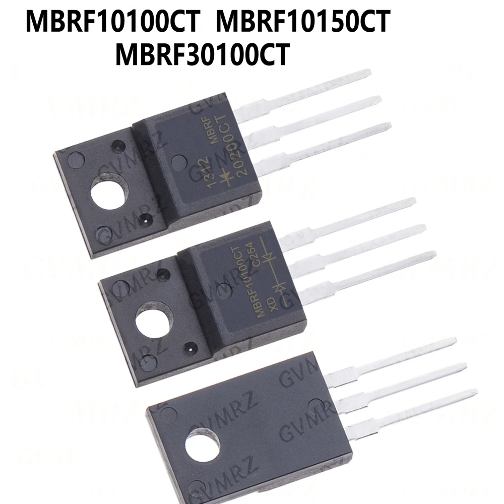 10PCS MBRF20100CT MBRF20200CT MBRF10100CT MBRF10200CT MBRF20150CT MBRF10150CT MBRF30100CT MBRF2060CT TO-220F Transistor