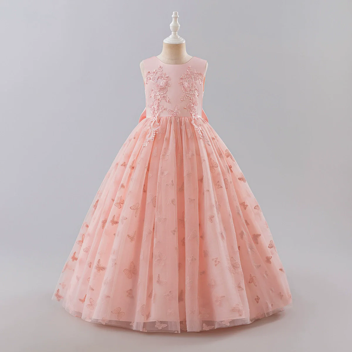 

Модные платья для девочек на вечеринку и свадьбу, кружевные платья без рукавов с цветочным узором для девочек, летние детские платья для выпускного вечера 3-13 лет