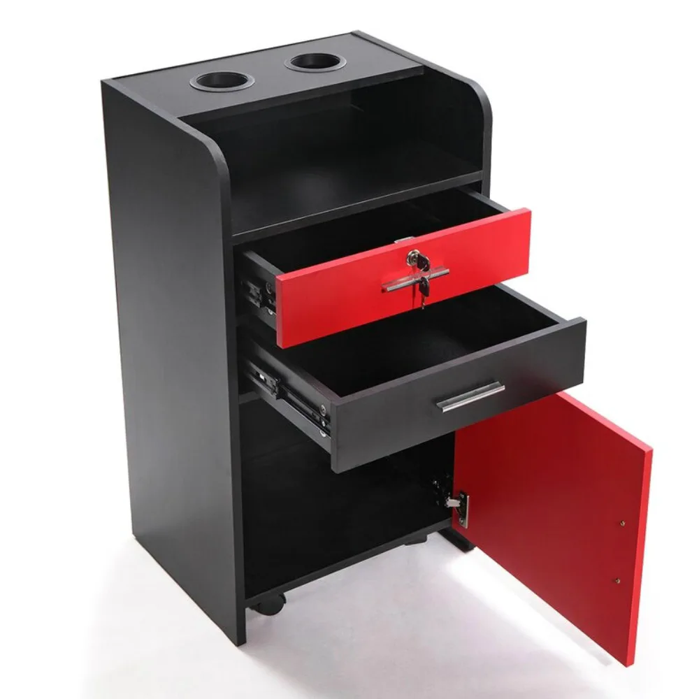 Modern Wood Barber Special Salon Trolley Multifunctional Key Tool Cart Removable Feature Factory Direct Sales For Bedroom