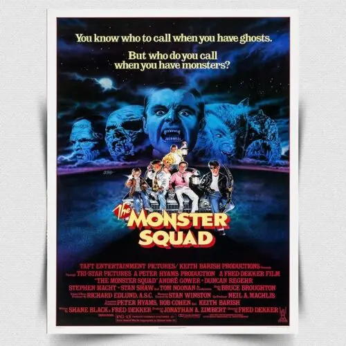 THE SQUAD METAL SIGN/PLAQUE Retro Film Movie poster print man cave 1987-Aluminum