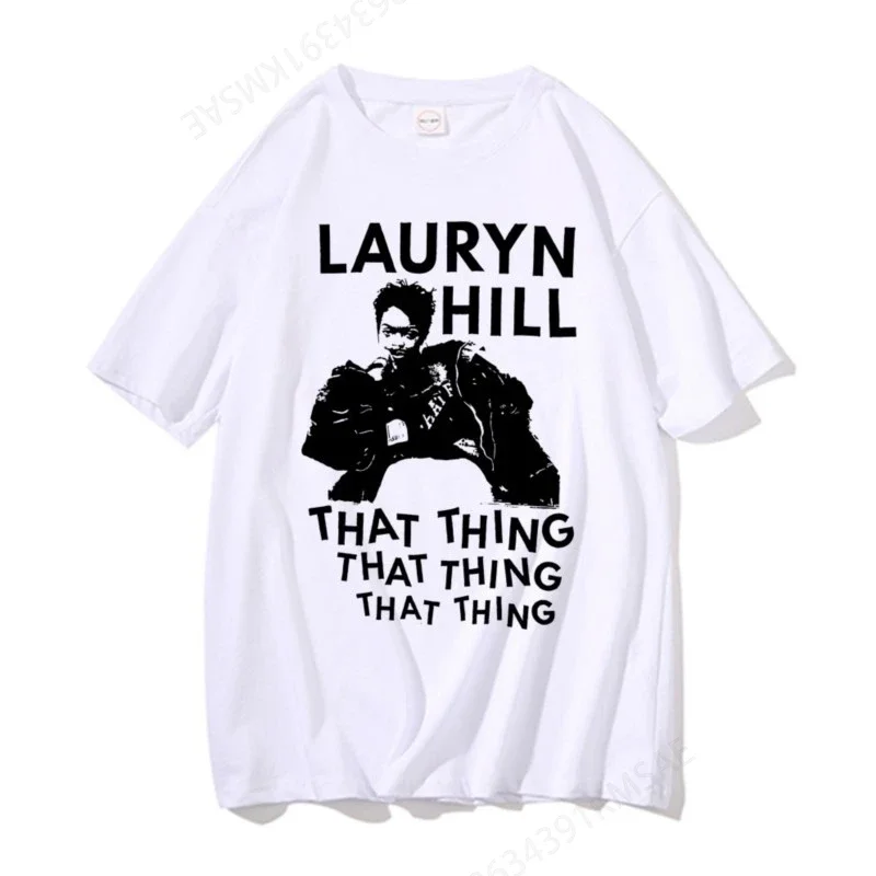 Hip Hop Legend Lauryn Hill That Thing Graphic Tshirt The Fugees T Shirt Men Women Hip-Hop Oversized T-shirts Men's Cotton Tees