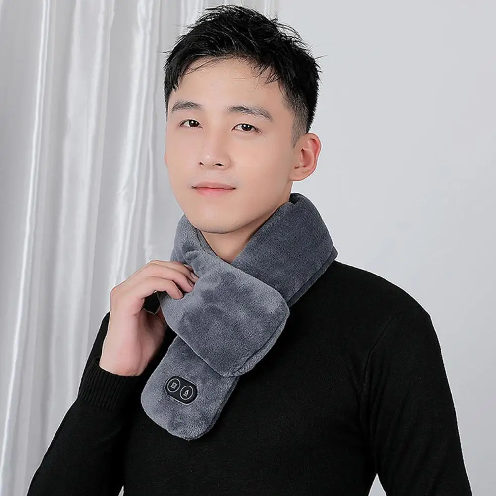 

Powerful Hot Compress Female Male USB Neck Heating Pad Power Bank Powered USB Electric Scarf Quick Heating for Winter