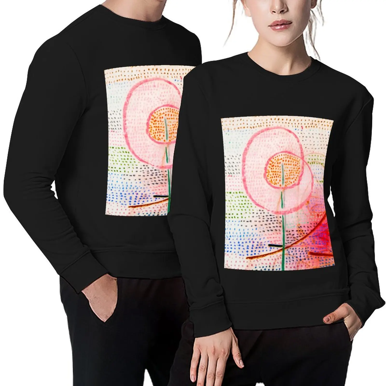 

PAUL KLEE HD - Blossoming (1934) flower floral Pullover mens clothing anime clothing sweatshirts