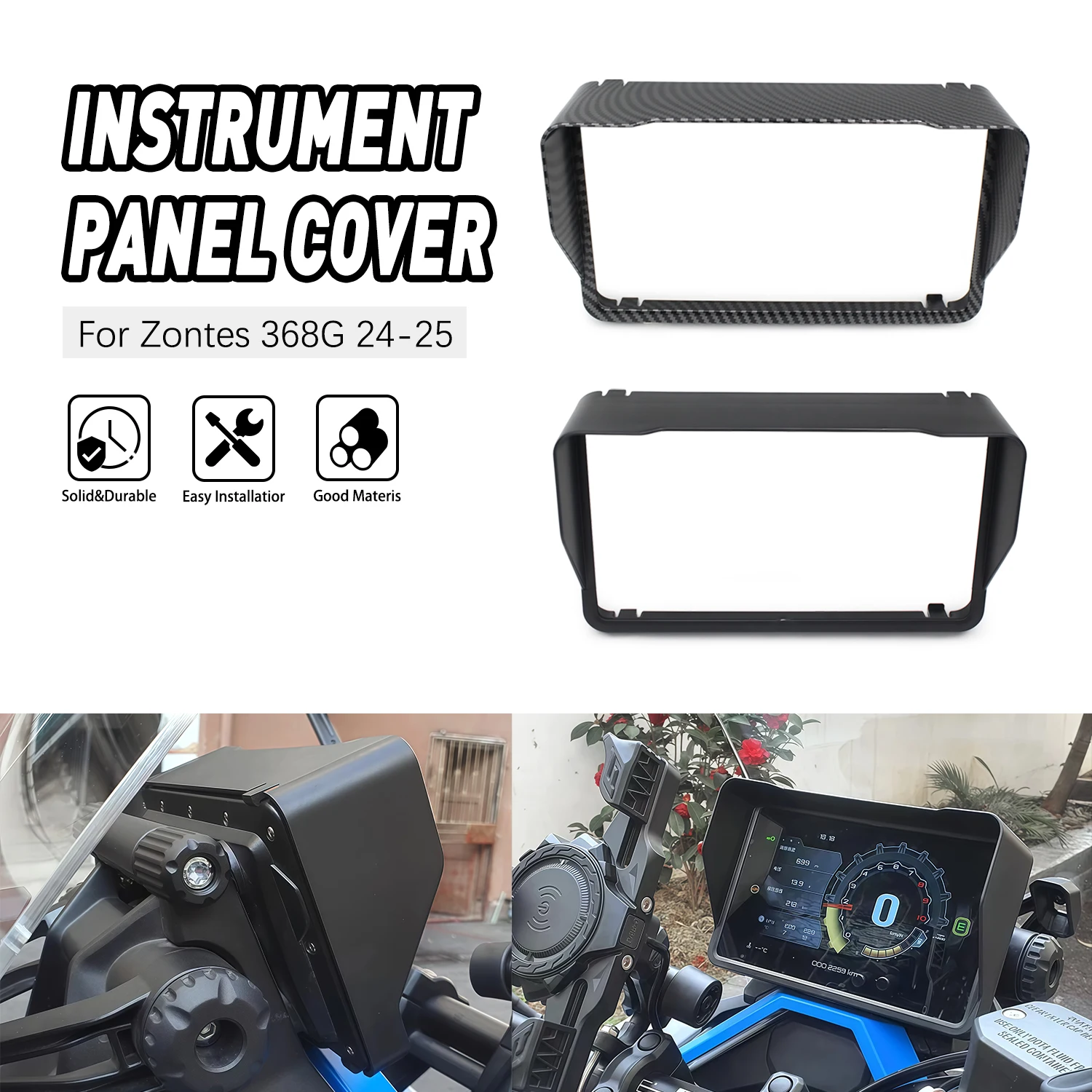 

For ZONTES 368G Motorcycle Sun Visor Cover Instrument Screen Sunshade Guard Protection Dashboard G368 368g