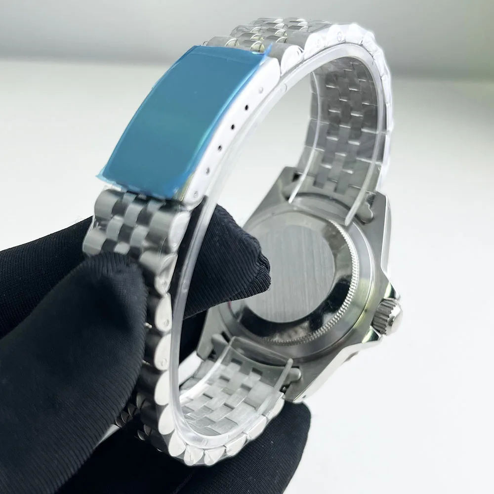 39.5 مللي متر NH35 ساعة ريترو شل قبة الزجاج يناسب الحركة NH35A/36/34 علبة الحركة مع عرض النطاق الترددي 20 مللي متر حزام الملحقات