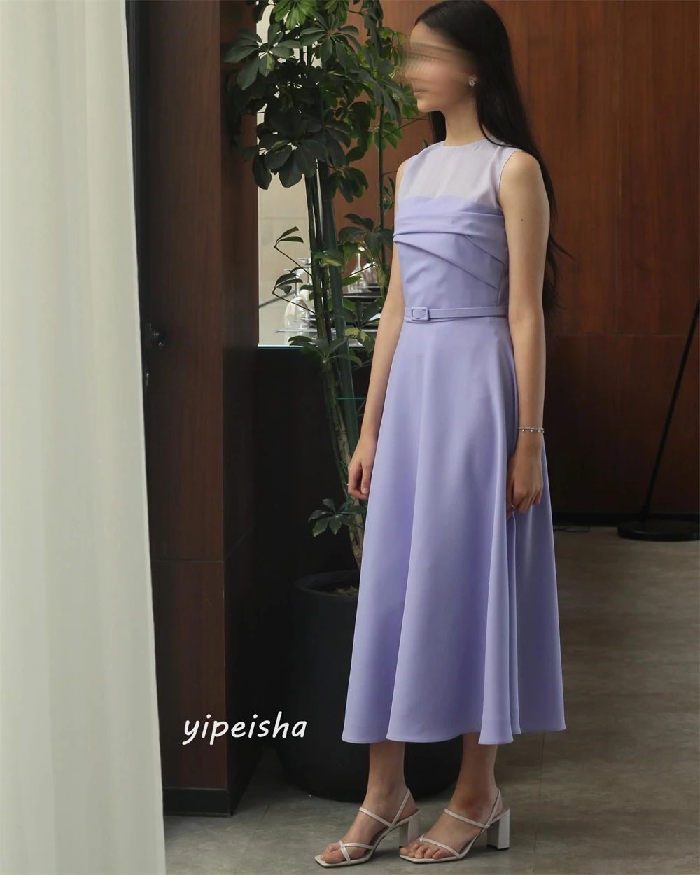 Prom Dress Saudi Arabia Satin Sashes Ruched Homecoming A-line Jewel Bespoke Occasion Gown Midi Dresses