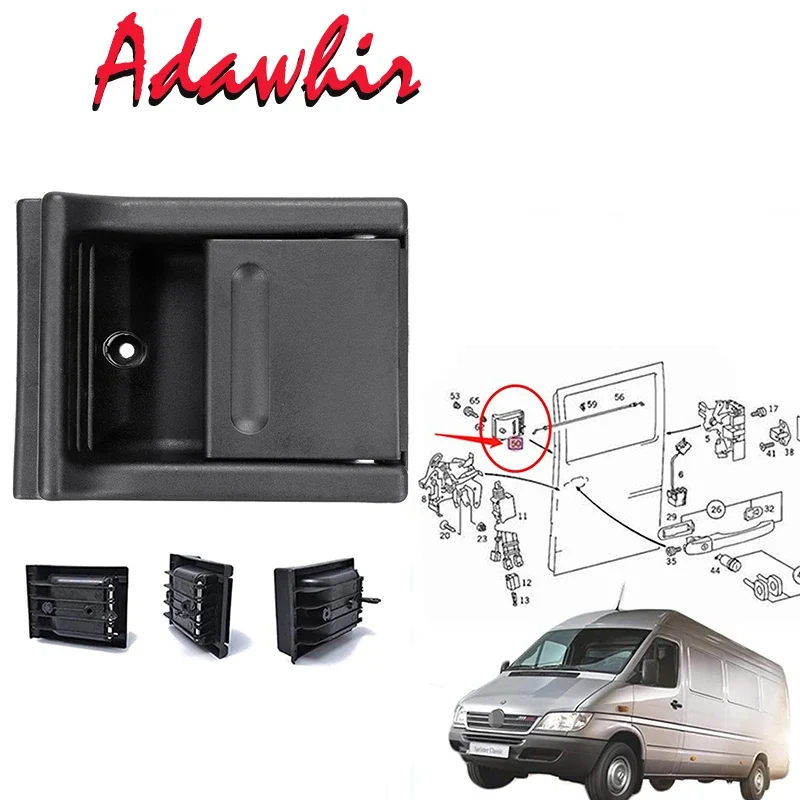 

Новинка, накладка на ручку для раздвижной двери салона автомобиля, Накладка для Mercedes, Benz Sprinter 1995-2005 9017601361, Боковая раздвижная ручка автомобиля