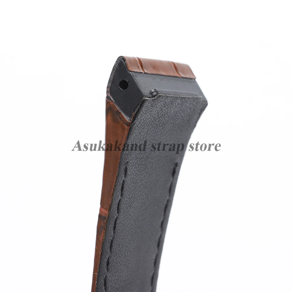 For Cartier Watchband 20mm 23mm Cowhide Leather Watch Strap for Santos 100 Series Soft Wrist Band Folding Buckle Men Bracelets - view 3