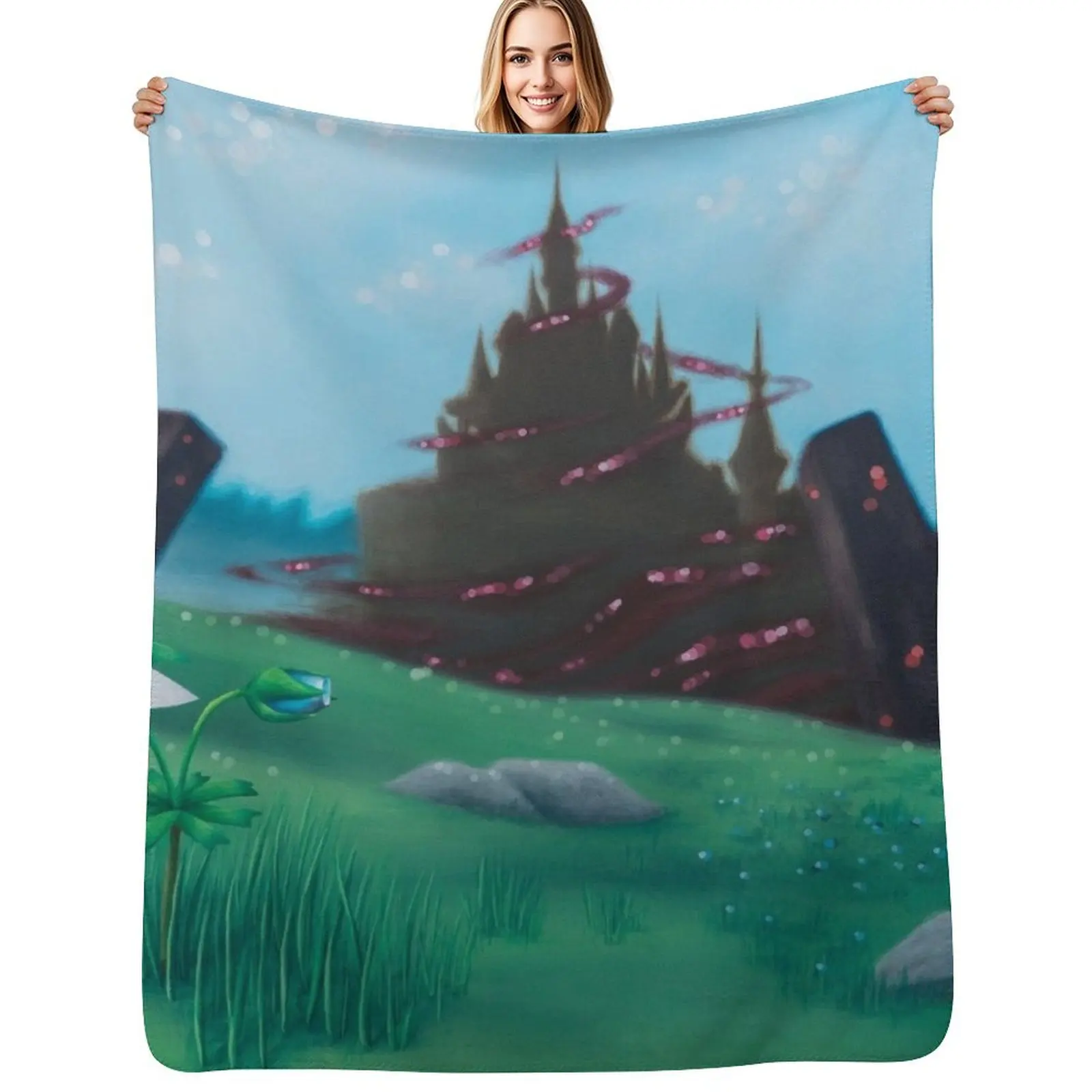 

Silent Princess Throw Blanket Loose for sofa Giant Sofa Thermals For Travel Blankets