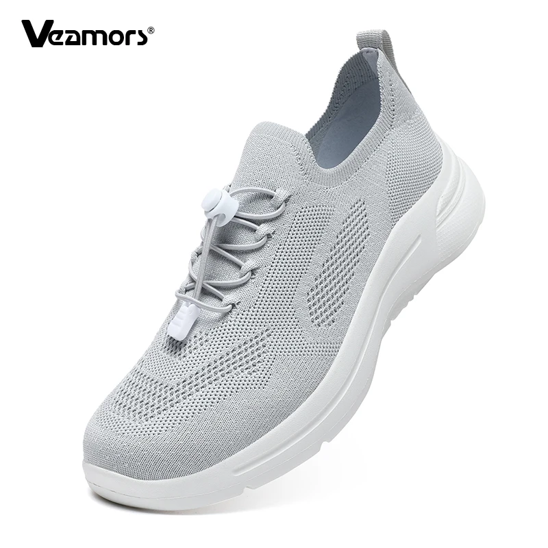 

Мужская повседневная обувь с трикотажной сеткой, легкая дышащая прогулочная обувь, мужские слипоны на плоской подошве, эластичные лоферы, удобная дорожная обувь