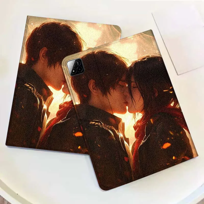 

Attack on Titan Couples For Xiaomi Redmi Mi Pad 4 5 6 6s 7 7s SE Pro 2 11 Plus Max 12.4 11 11.2 12.5 8.7 inch Tablet Case