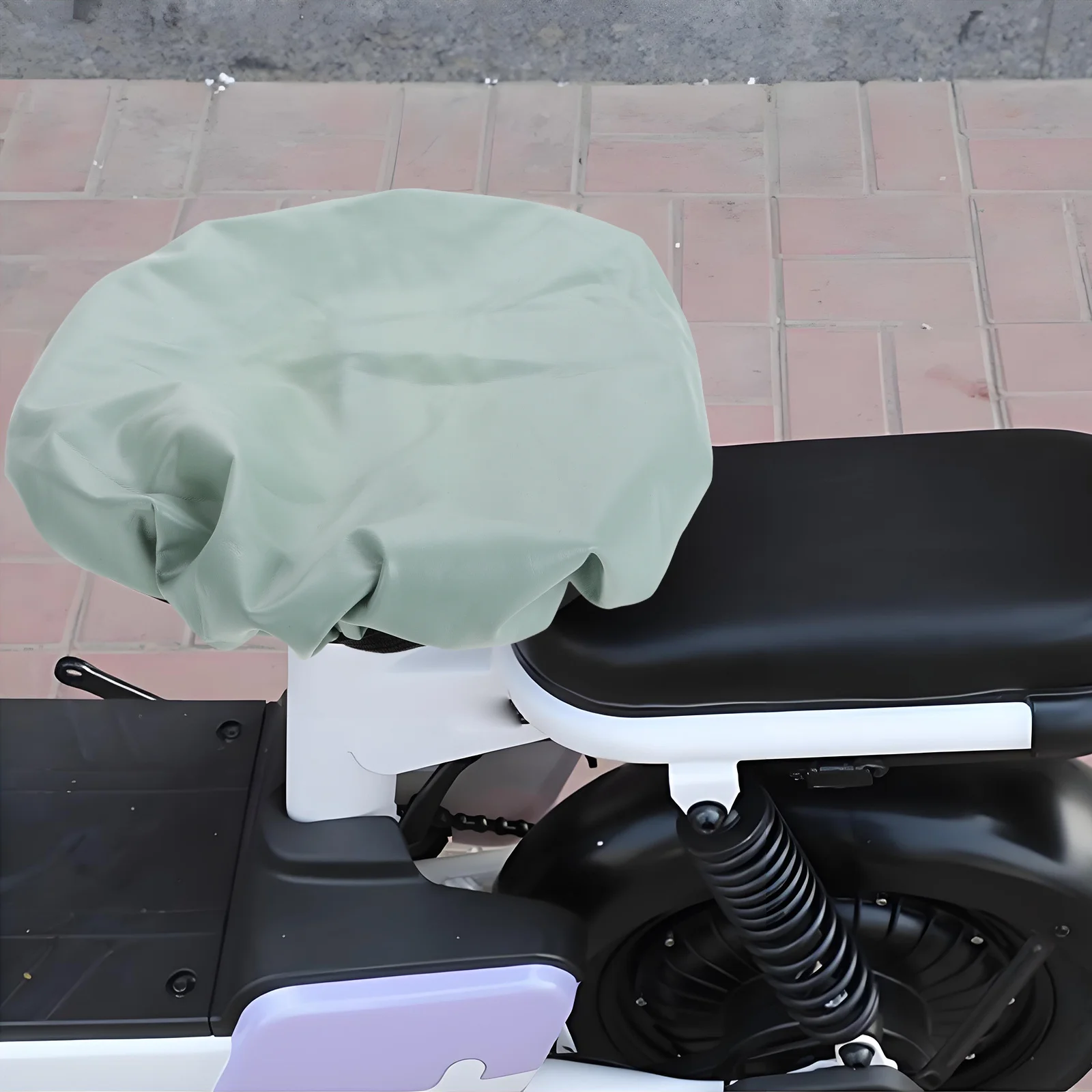 

Waterproof Bike Cover Universal Fit Pu Motorcycle Seat Cushion Sunproof Rain Protection Padded Comfortable Outdoor Travel