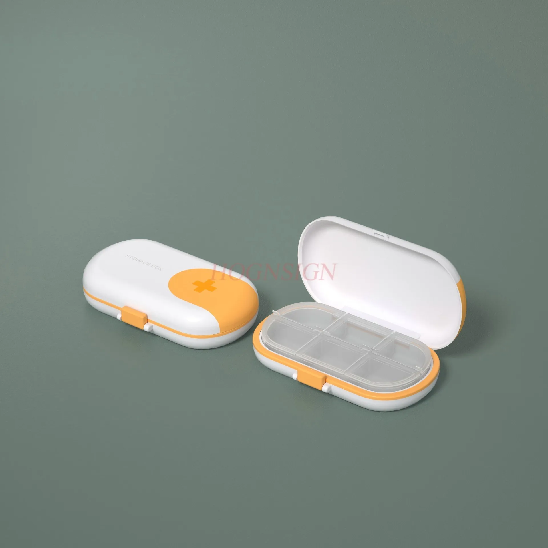 1PCS Portable medicine box, light proof pill storage box, mini sized portable medicine pill compartment and packaging box