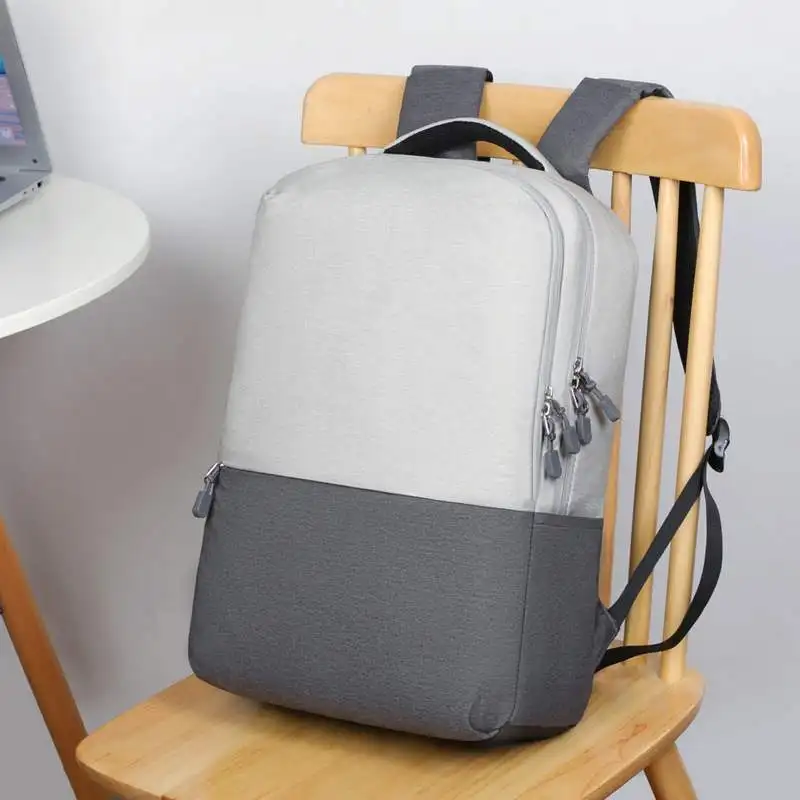 Lightweight Shockproof Water Resistant Dual Shoulder Laptop Bag for Men High School College Students Bookbag Modern Neutral S...