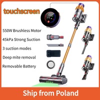 IDEACH V18 Cordless Handheld Vacuum Cleaner 550W 45kPa Suction Touchscreen Removable Battery Lightweight For Floor Car Pet Hair