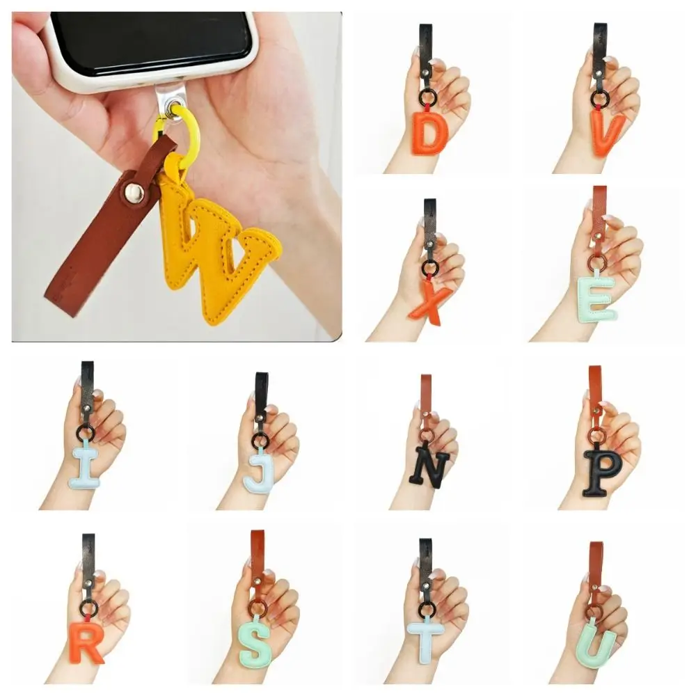 Chaves organizador pu 26 carta chaveiro chaveiro fivela de cintura alfabeto chave do carro fivela saco de negócios encantos titular chave de negócios