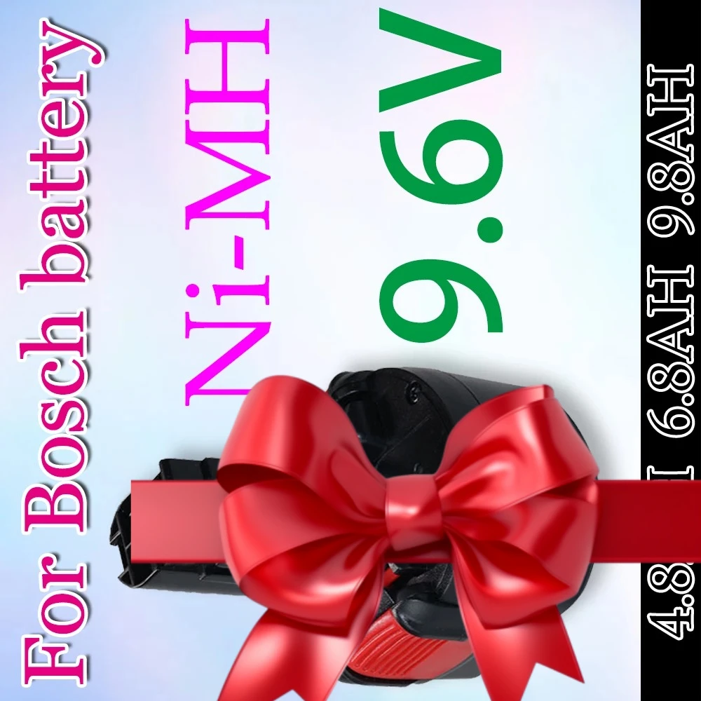 

For Bosch 9.6V 4800mAh NI-MH Replacement Battery PSR 960 BAT048 BAT119 BAT100 BH984 BPT1041 23609 32609 PSR960 GSR 9 6V E-2 GSR