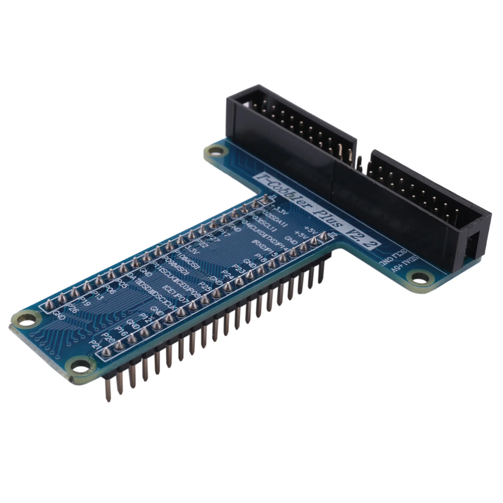 T Type RPI GPIO แผงวงจรขยายขยายช่องกว้าง + 20ซม. สายริบบิ้นแบน40Pin FC40สำหรับ Raspberry Pi 3 2รุ่น B