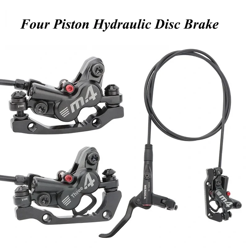 

Aluminum Alloy Hydraulic Disc Brake for Mountain Bike, 4 Piston, A-Pillar, B-Pillar, Universal Bicycle Parts