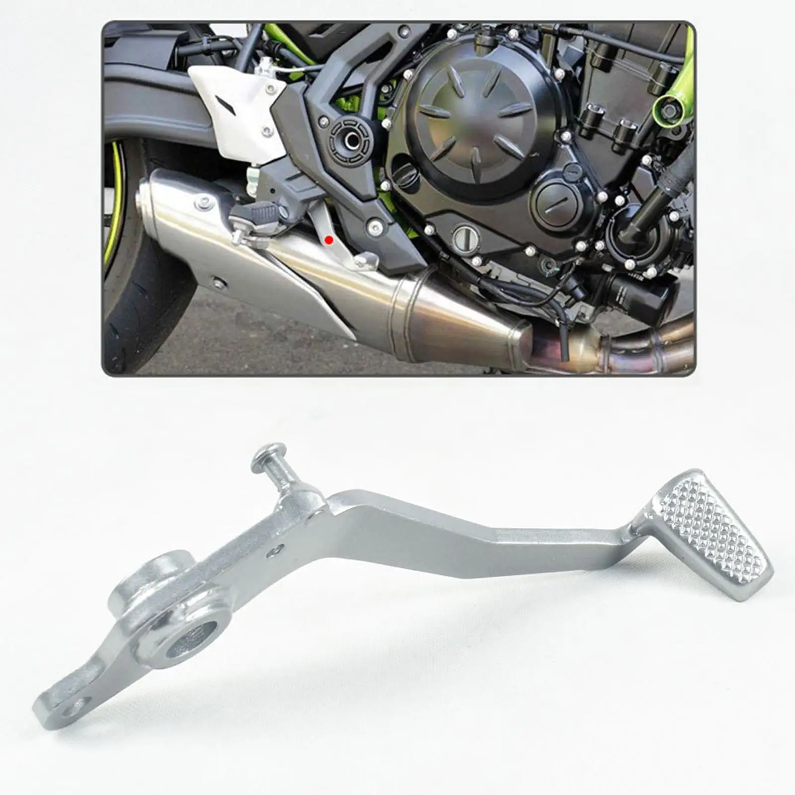 

Запасные части педали заднего тормоза для 650 Z650 EX650 er650 2017-2025, стабильная обновленная металлическая задняя педаль тормоза мотоцикла