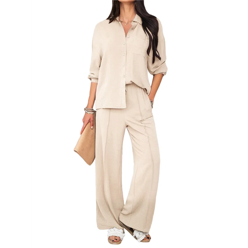 

A83F-Two Piece Sets For Women 2025 Summer Long Lounge Set Casual Beach Vacation Outfits Spring Sweatsuits Tracksuit