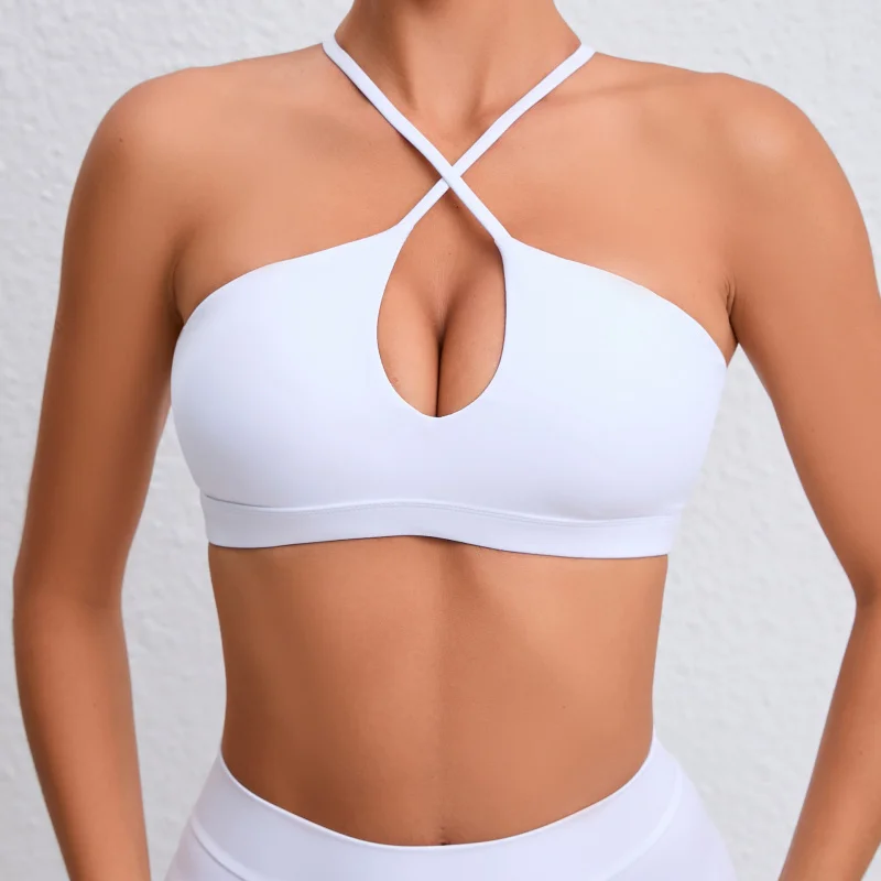 Running Exercise Underwear Beauty Back Fitness Top Yoga Clothes Women's Cross Quick-Drying Breathable European and American Nude