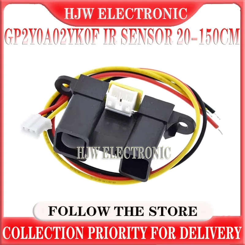 

GP2Y0A02YK0F Infrared IR Sensor Infrared Proximity Sensor Obstacle Avoidance Detect 20-150cm Distance Measuring With Cable