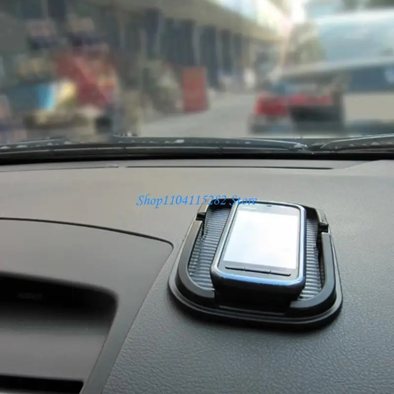 Universal Dashboard Grip Mat For Mobile Devices Enhanced Driving Safety Feature