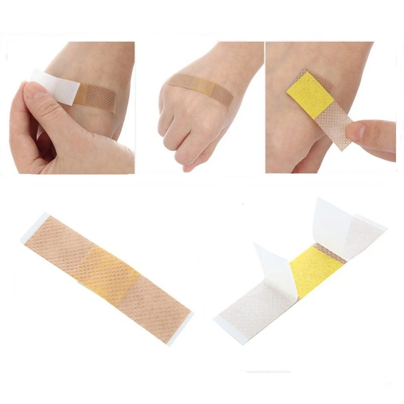100pcs/set Band Aid Breathable Adhesive Bandages First Aid Band Aids Emergency Plasters Wound Dressing Patch Woundplast
