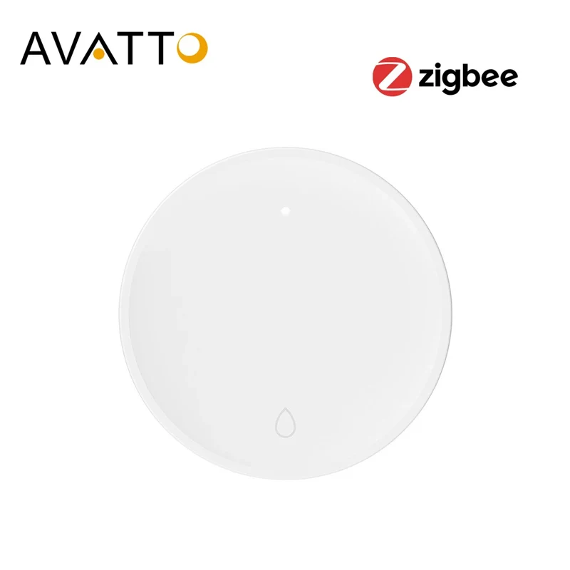 

AVATTO Tuya ZigBee Smart Water Sensor Leak Detector Flood Water Leakage Alarm Smart Life Control Work With Zigbee Gateway