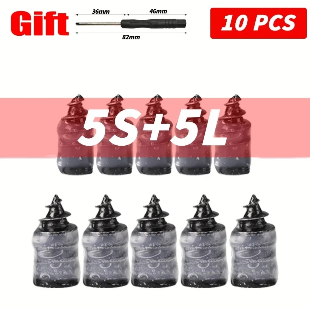 10/20/30Pcs Car Motorcycle Vacuum Tire Repair Rubber Metal Nail Set Kit Tubeless Tyre Screws Car Truck Motorcycle Repair Tools