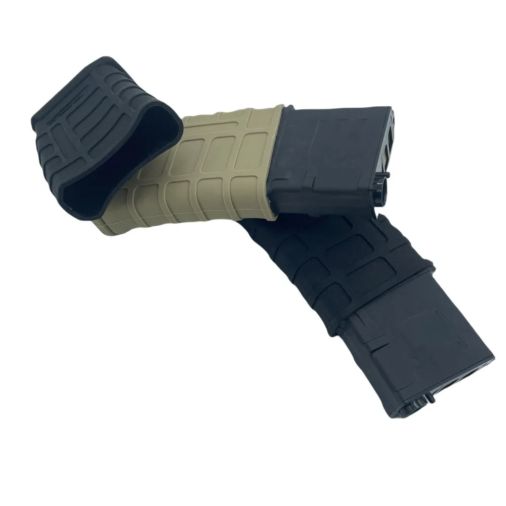 Taktische M4/M16 Schnelle Magazin Gummi Holster 5,56 Mag Tasche Hülse Gummi Slip Abdeckung Pistole Airsoft Patrone Jagd Zubehör – Detail 3