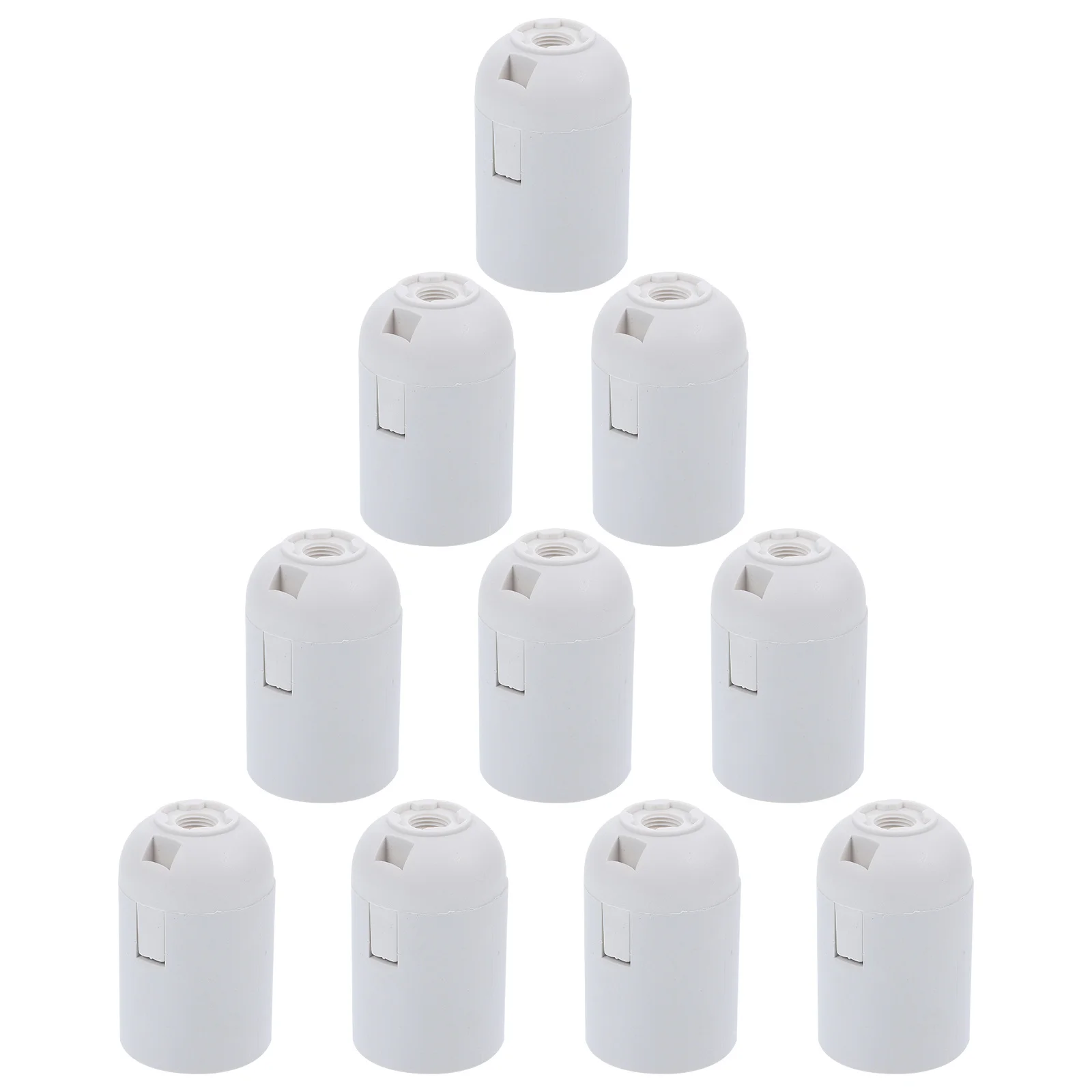 

10Pcs LED Light Socket Replacement Bulb Holders E26 E27 Heat Resistant Durable Lamp Parts for DIY Home Office Lighting