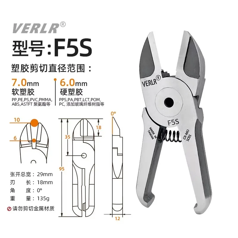 TS/VR/MS/MP-20 Series Blade Adaptation Pneumatic Gripper Air Scissors Pliers