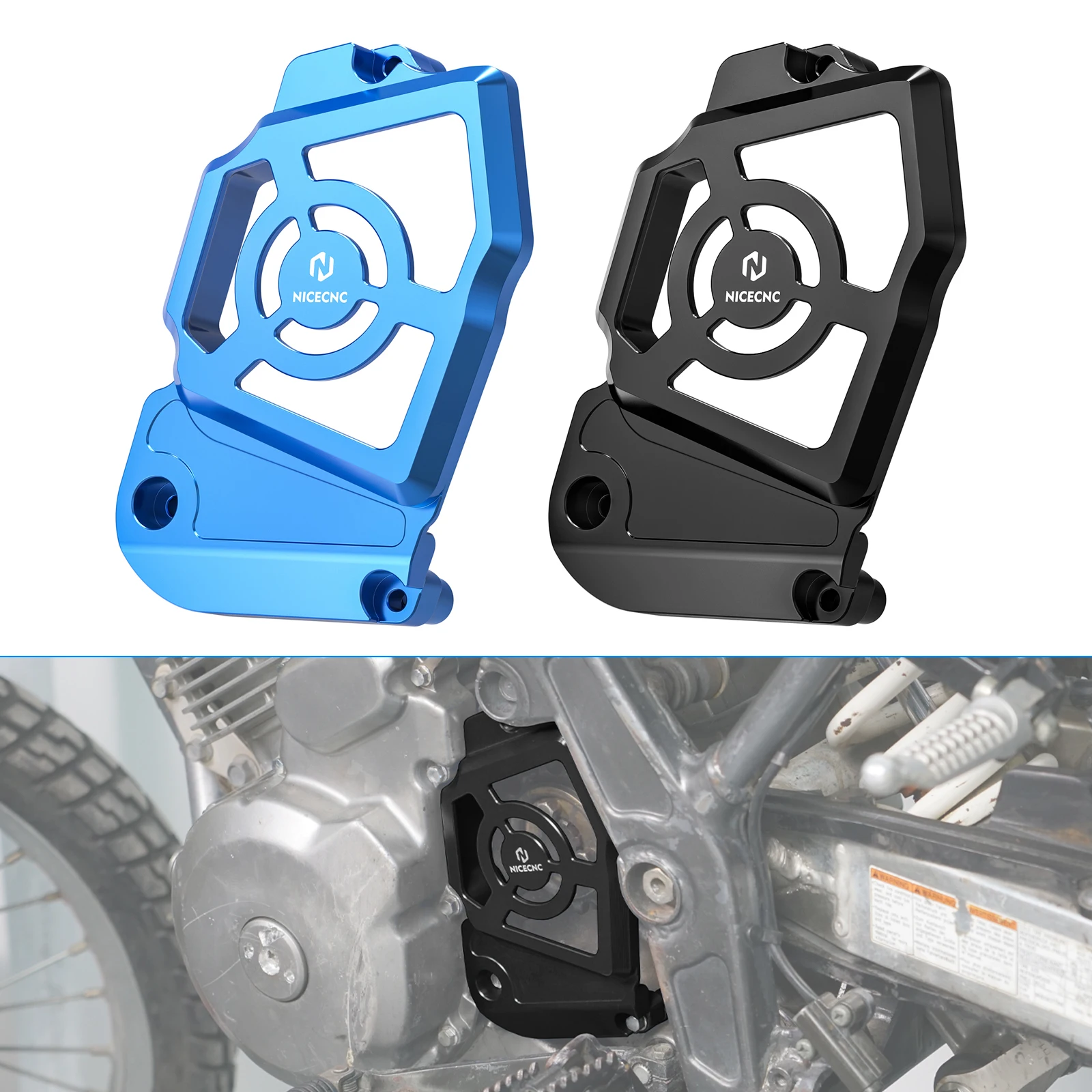 

NICECNC Motorcycle Sprocket Chain Protector Chain Guard Cover for Suzuki DR650 DR650S/SE 1996-2024 DR650S DR650SE