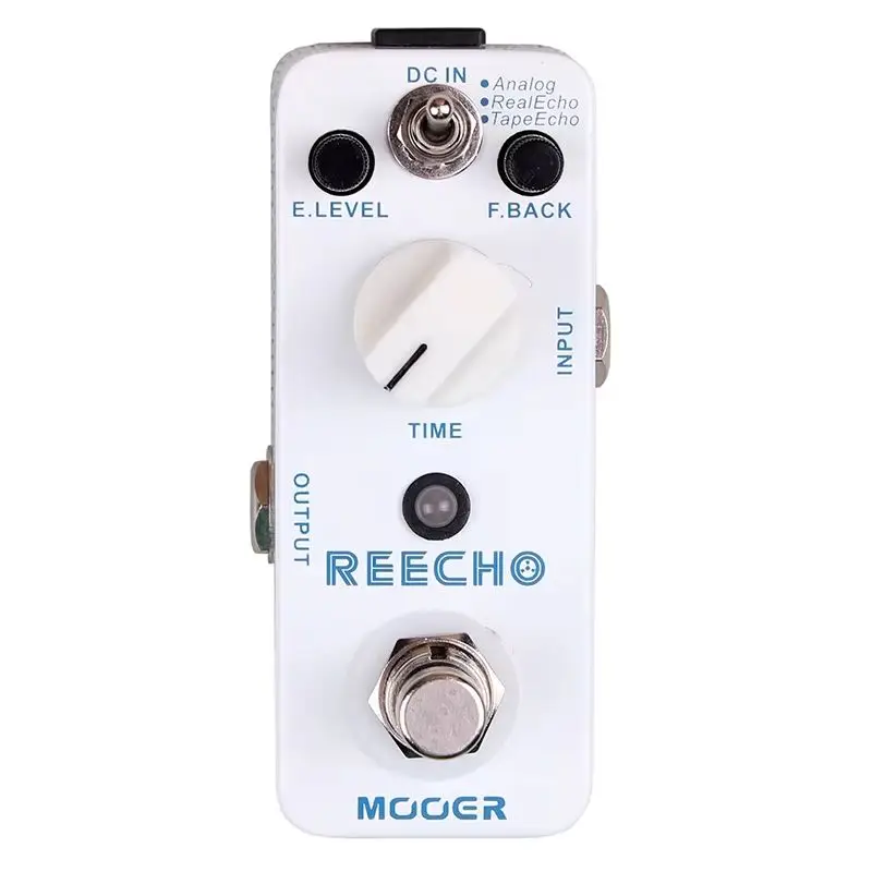 MOOER Reecho Guitar Effect Pedal Digital Delay 3 Delay Modes Analog Real Echo Tape Echo for Electric Guitar Bass True Bypass view 5