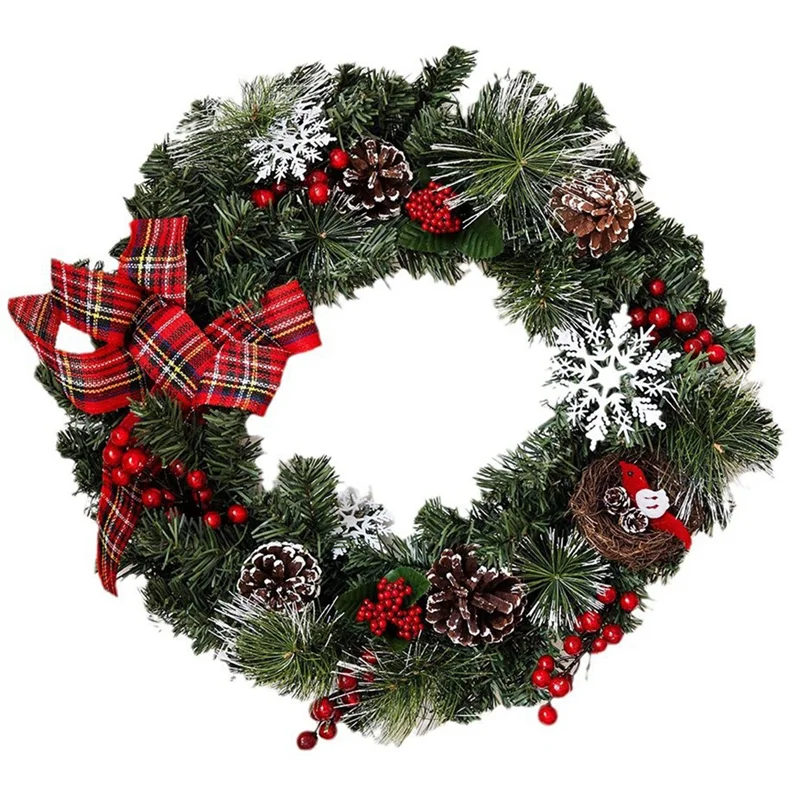 

N96R Рождественское украшение Снежинка Сосновая шишка Лук Моделирование Рождественские вечеринки Украшение Подвеска