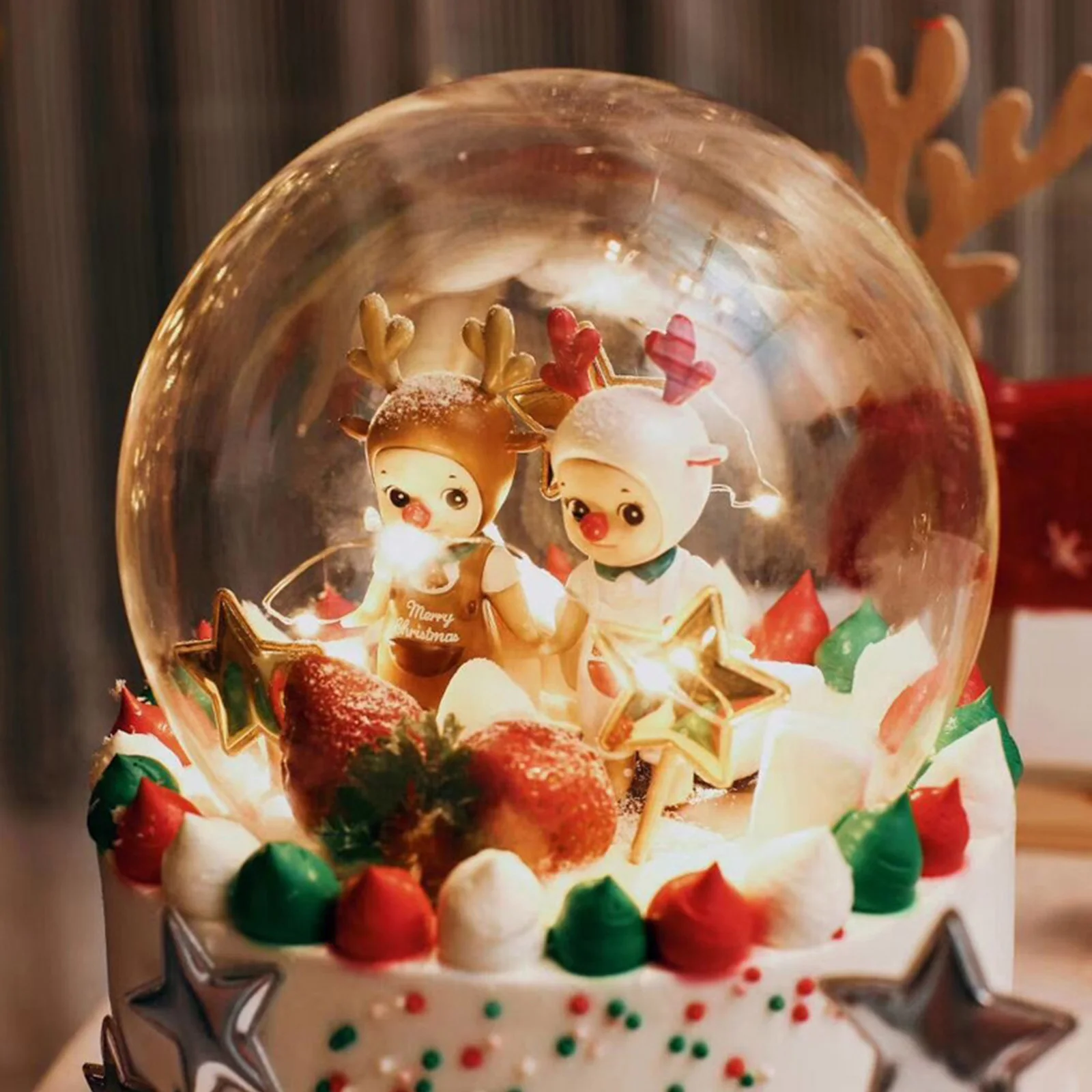 

1Pcs Transparent Glass Dome Display Cover Glass Bell Jar for Micro Landscape Eternal Flower Craft Decorative Gift